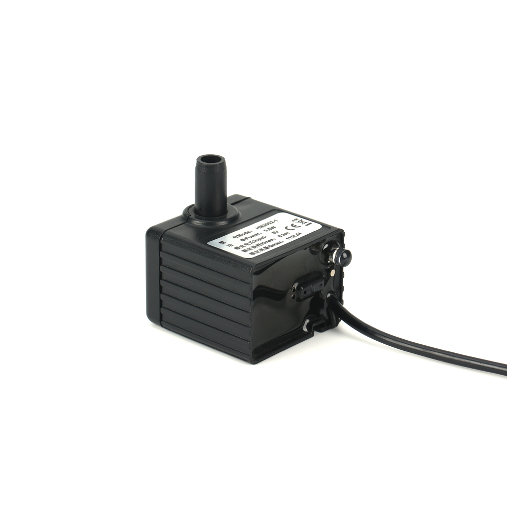Black Silent Long life Micro Brushless DC Water Pump for Small Fountain Pet Water Fountain Aquairum and Small Home Appliance