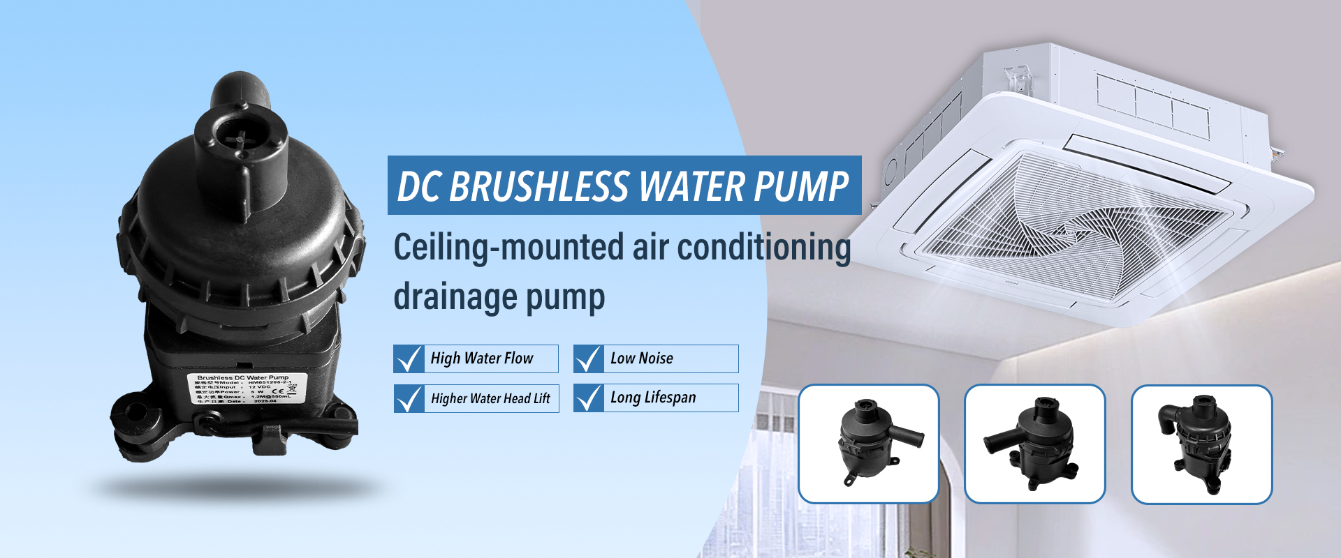 April marks the peak season for the production and sales of Ceiling Cassette Drain Pumps at Dongguan Hai Mi.