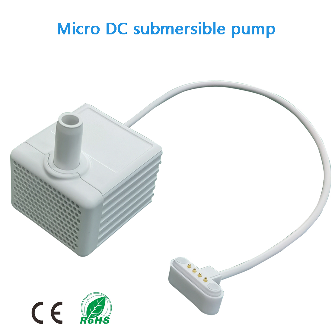 4 Core Waterproof Connector Ultra Quiet 5V Mini DC Brushless Pet Water Fountain Pump With PWM and FG Functions